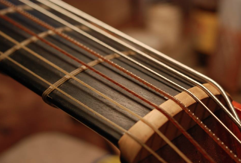 Pure Corde, Darmsaiten von Pure Corde auf dem Instrument, different Types of gut strings Gamba